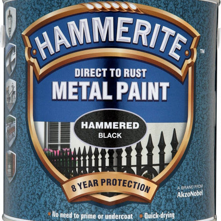 Hammerite Metal Paint Hammered 2.5L Black