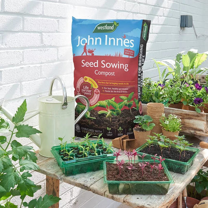 WARMHAND Topline John Innes Seed Sowing Compost - Peat Free, Enriched with Vermiculite, 28L Bag