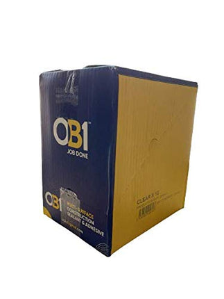 OB1 Multi-Surface Construction Sealant and Adhesive Clear Pack of 12