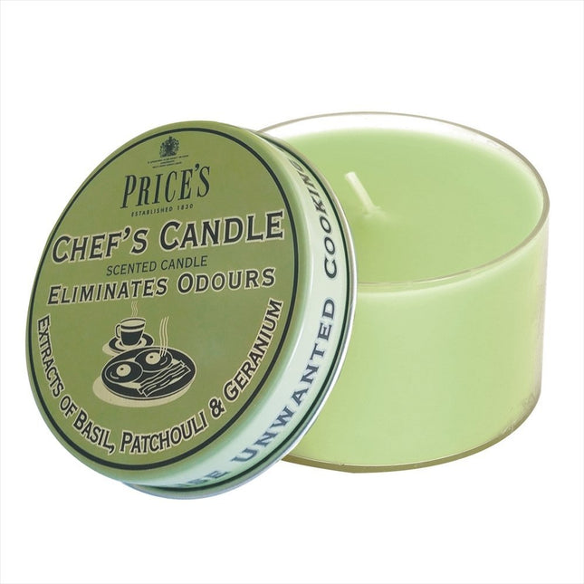Prices Chefs Candle in Tin - Eliminates Cooking Cooks Kitchen Odour - TRIPLE PACK