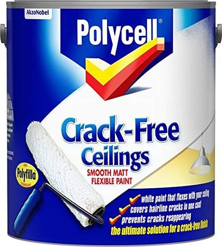 Polycell 2 x Crack-Free Ceilings Smooth Matt - 2.5 L