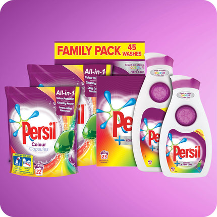 Persil Colour Washing Powder, Clean And Fresh Fragranced Laundry Detergent For Clothes, Large Family Pack (8.4 kg)