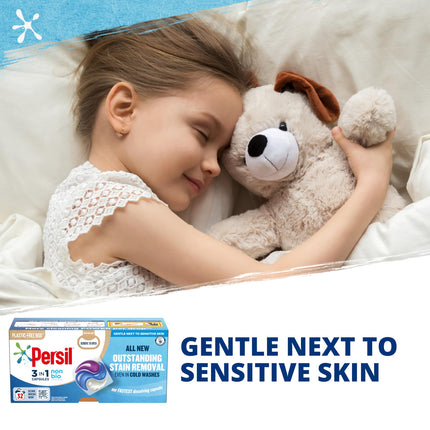 Persil 3 in 1 Non Bio Washing Capsules laundry capsules that are gentle next to sensitive skin with recyclable, plastic-free box* 3x 40 capsules (120 washes)