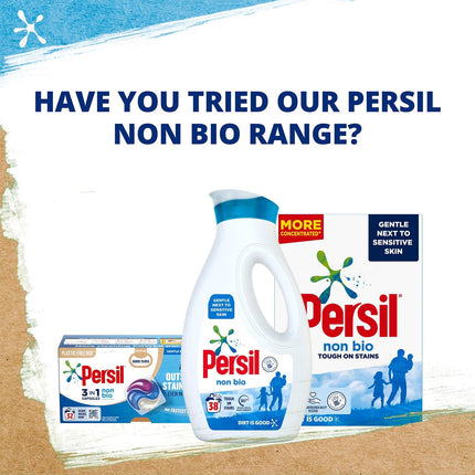 Persil XL 3-In-1 Washing Capsules All New Outstanding Stain Removal Even In Cold Washes With Triple Action Cleaning All In One Power Washing Capsules, 40 Washes (Bio, Buy 4)