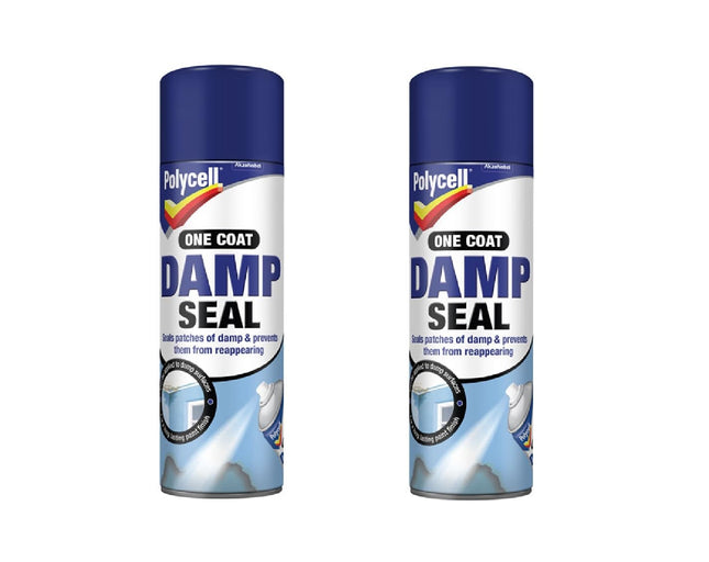 Damp Seal Polycell One Coat Aerosol 500ml Pack of 2
