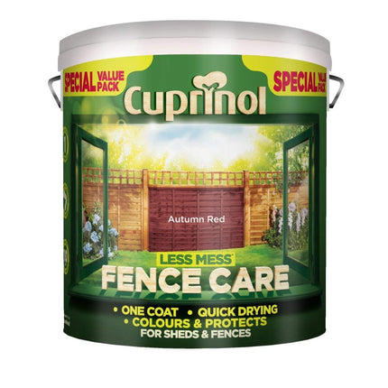 Cuprinol Less Mess Fence Care 6L Autumn Red (445683) by Cuprinol