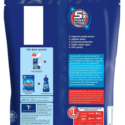 Finish Dishwasher Salt - 2 kg (Pack of 4)