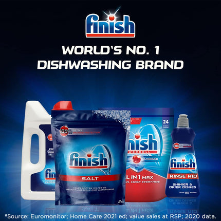 Finish Dishwasher Salt - 2 kg (Pack of 4)