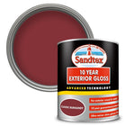 Sandtex Retail 10 Year Exterior Gloss Classic Burgundy 0.75 L