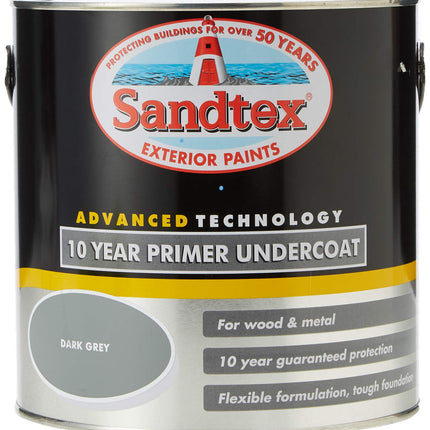 Sandtex 10 Year Primer Undercoat 2.5lt Dark Grey