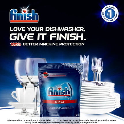 Finish Dishwasher Salt - 2 kg (Pack of 4)
