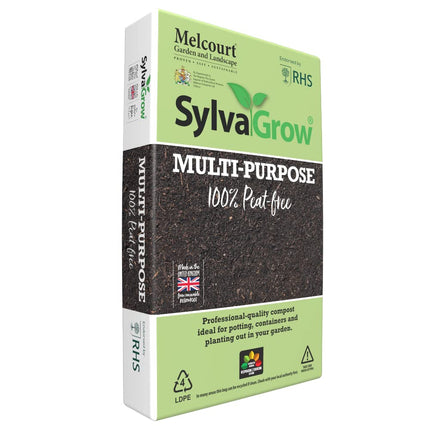 Melcourt Sylvagrow Multipurpose Peat Free Compost Soil Growing Medium 40lt