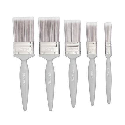 Harris Essentials Walls & Ceilings Paint Brush Set | Pack of 5 | 0.5", 1", 1.5", 2"