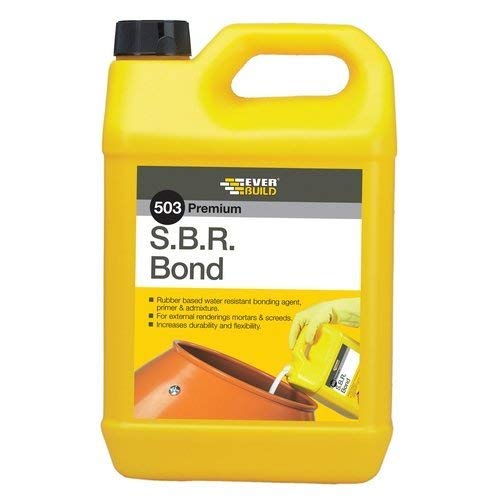 Everbuild 2 X S.B.R Bond 503 5L (White, Water Resistant, Concrete, Brick, Stone)