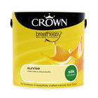 Crown Breatheasy Emulsion Paint - Silk - Sunrise - 2.5L