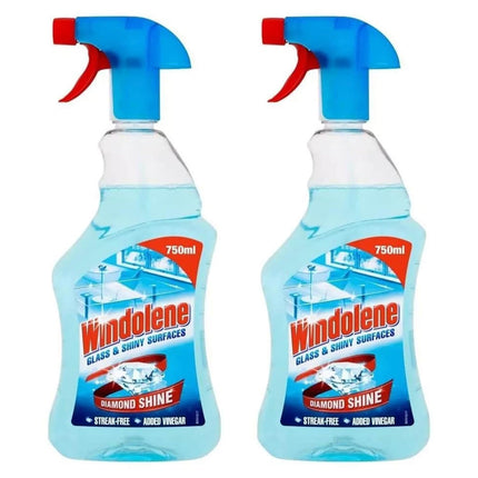 Windolene Window Cleaner Spray, Glass & Shiny Surfaces, 750ml, Pack of 2
