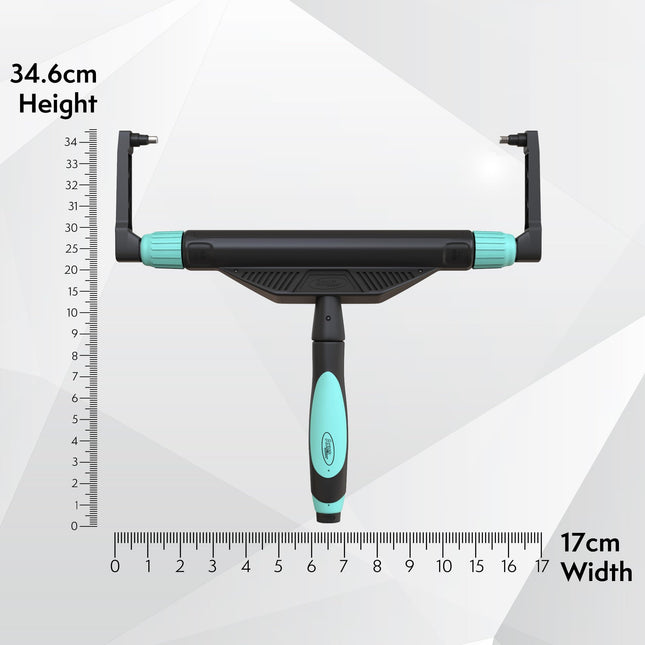 Axus Decor Captain Chunk Wide Roller Frame (Onyx Series) Adjustable PaintingTool Designed For Professional & DIY Projects, Suitable for Painting Large Surfaces Walls or Ceilings - 12-18"/305-460mm
