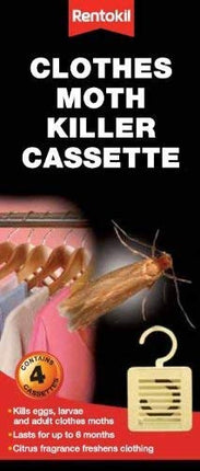 Rentokil Clothes Moth Killer Cassette Pack 4 (382130)