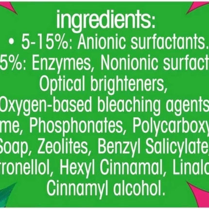 Protectafile Surf Tropical Cleaning Fabric Washing Powder Biological Solution Tropical Lily Infused with Natural Essential Oil For Fresh and Clean Cold and Hot Washes - 130 Washes