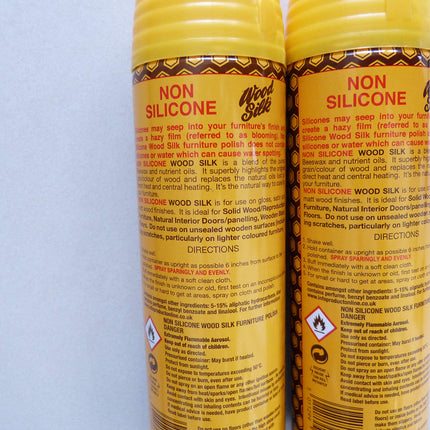 Wood Silk Non Silicone Furniture Polish with Bees Wax, Duo - 2 x 250ml = 500ml