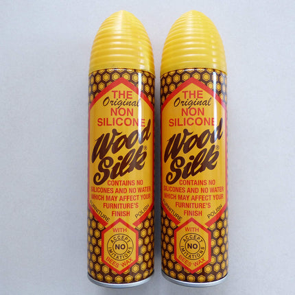 Wood Silk Non Silicone Furniture Polish with Bees Wax, Duo - 2 x 250ml = 500ml