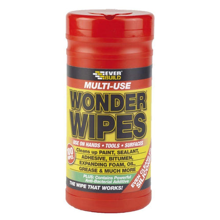 2X Multi-Use Wonder Wipes - Cleaning Wipes Multi-uses - 100 Wipes - Clear