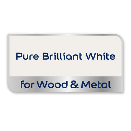 Dulux Non Drip Gloss High Sheen Paint For Wood And Metal - Pure Brilliant White 1.2 5 Litres
