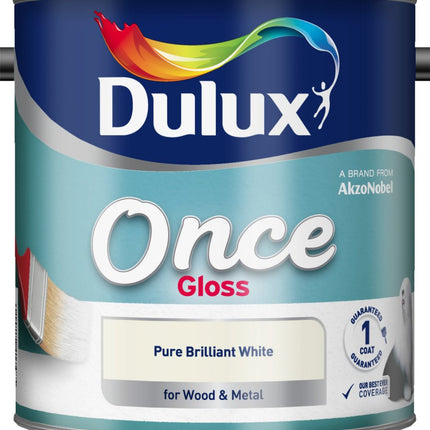 Dulux Once Gloss 2.5L Pure Brilliant White (546958)