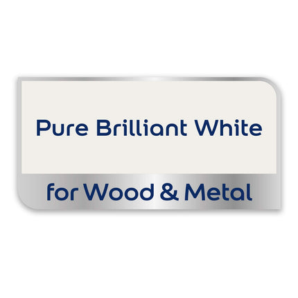 Dulux Quick Dry Eggshell Paint For Wood And Metal - Pure Brilliant White 2. 5 Litres