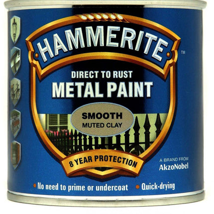 Hammerite Metal Paint Smooth 250ml Muted Clay