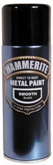 Hammerite Smooth Black 400ml AEROSOL Paint