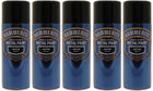 5x Hammerite Satin Black Metal Spray Paint 400ml Aerosol Tins x5