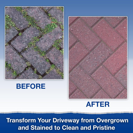 Block Blitz Block Paving Eco Cleaner, Garden Cleaner. Removes and Prevents Algae, Moss, and Black Spot. Deters Weed Growth for up to 6 Months. 6 x Pouches. Treats 30 sq/m.