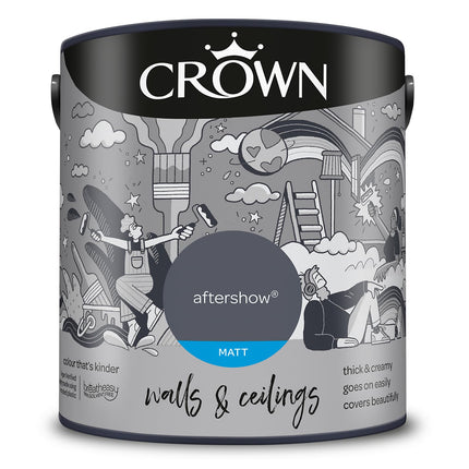 Crown Walls & Ceilings Matt Emulsion 2.5L - Aftershow