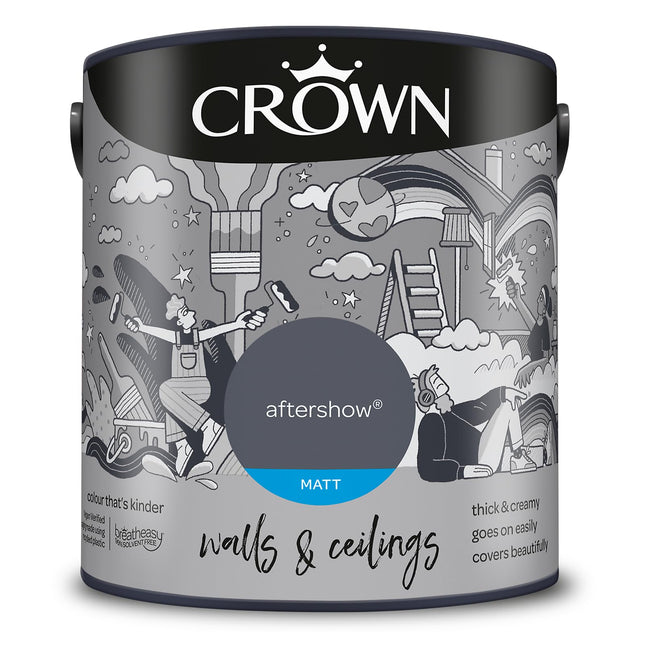 Crown Walls & Ceilings Matt Emulsion 2.5L - Aftershow