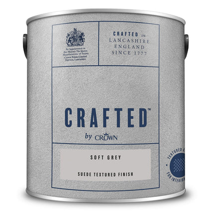 CROWN Crafted Suede Textured Soft Grey 2.5L