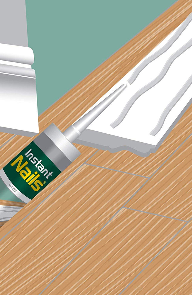 PACK of 3 Everbuild Instant Nails High Strength Quick Grab Panel Adhesive 290ml
