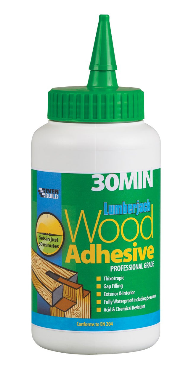 Everbuild 30MINPU7 LumberIrwin 30min Polyure Wood Adhesive Liquid 750g