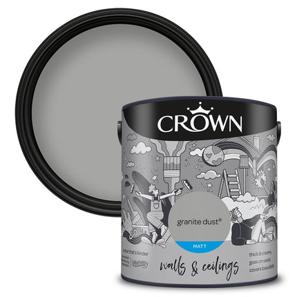 Crown 5 litres Granite Dust Matt Paint Emulsion