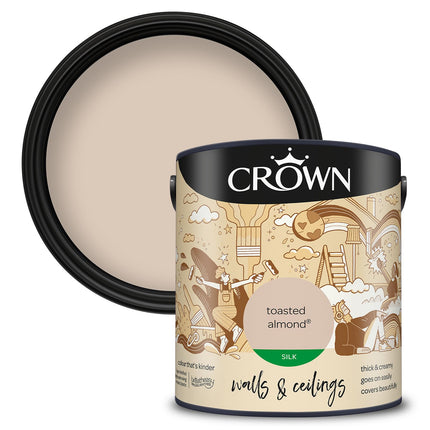 Crown Retail Core Emulsion Silk Toasted Almond 2.5 L