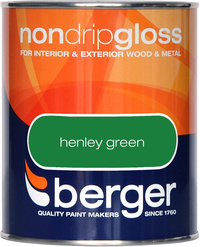 Berger Non Drip Gloss 750ml Henley Green