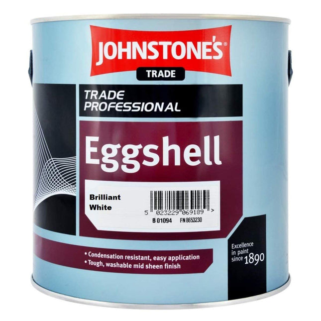 2.5LTR - JOHNSTONES Trade Eggshell Brilliant White