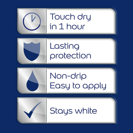 Dulux Quick Dry Eggshell Paint For Wood And Metal - Pure Brilliant White 750 ml
