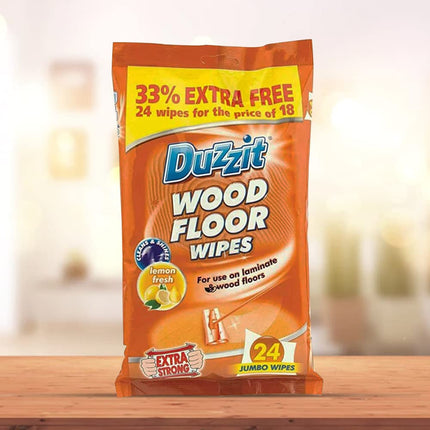 96 Laminate And Wood Floor Wipes Clean & Shine Lemon Fresh