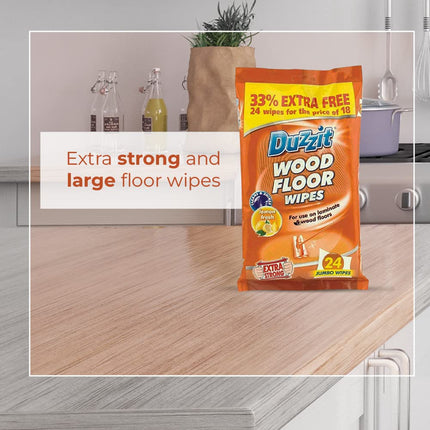 96 Laminate And Wood Floor Wipes Clean & Shine Lemon Fresh