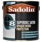 Sadolin 5 Litre Superdec Satin Opaque Woodstain Superwhite