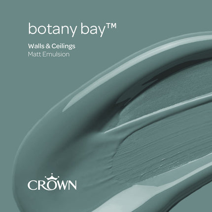 Crown Walls & Ceilings Matt Emulsion 2.5L - Botany Bay