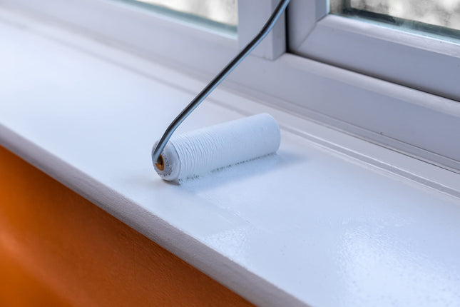 Hamilton for The Trade 3 Piece Reach Roller Set with Long Arm Frame, 4", White/Orange