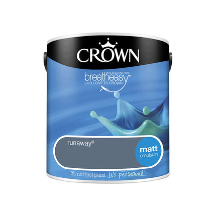 2.5L CROWN Standard Breatheasy Matt Emulsion Paint - Runaway