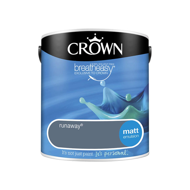 2.5L CROWN Standard Breatheasy Matt Emulsion Paint - Runaway